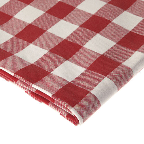 Rød:hvid ternet duge Rødternede duge
